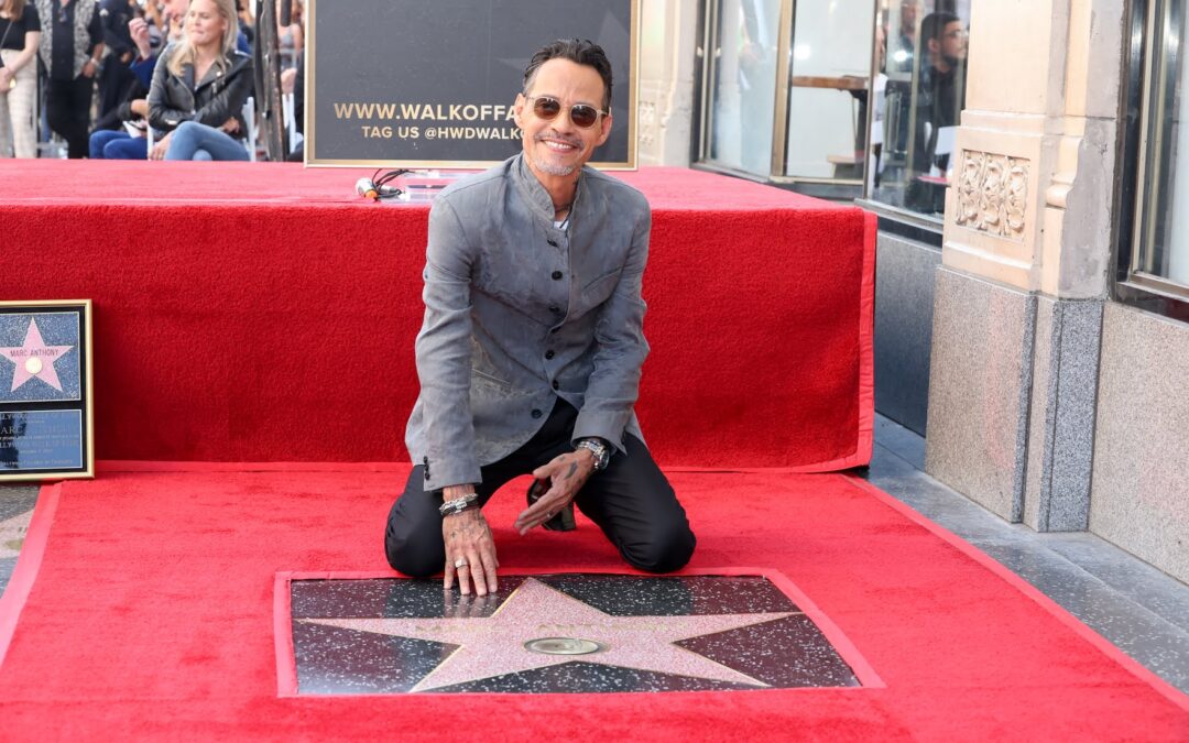 Marc Anthony estrena su estrella en el Paseo de la Fama de Hollywood