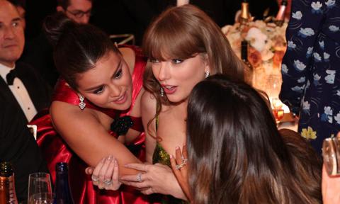 Selena Gómez aclara sobre quet estaba hablando con Taylor Swift en los Globos de Oro