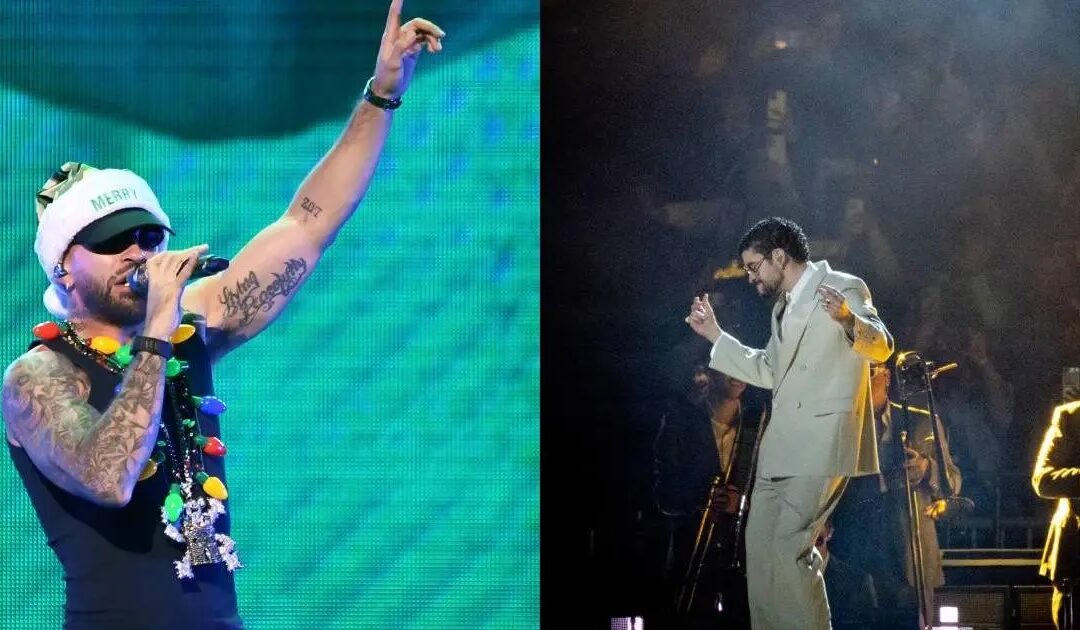 Feid hace aparición sorpresa en concierto de Bad Bunny